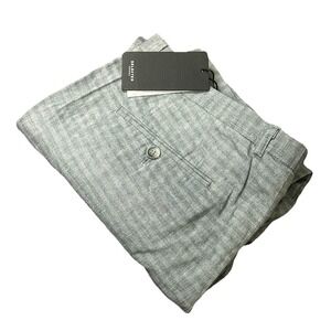 Selected Homme‎ Linen Trousers Pants Chino Size 36x30 Grey Striped Business NWT